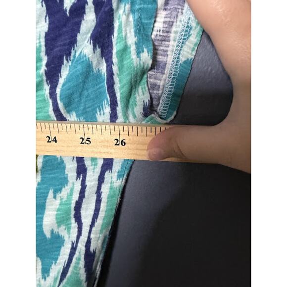 Lane Bryant Cool and Casual Slubbed Cotton Women's Size 22/24 Mixed Blue Ocean - Picture 5 of 6